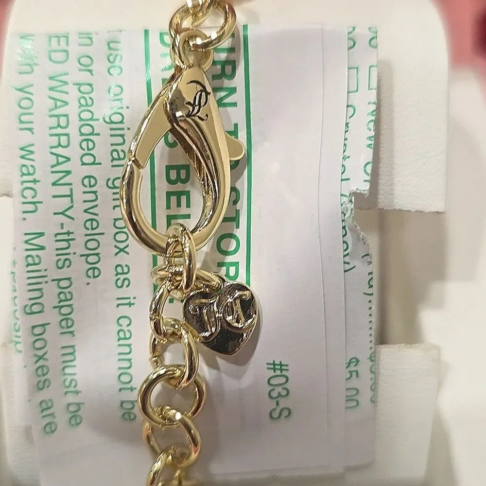 Juicy Couture Gold‎ Charm Bracelet Watch